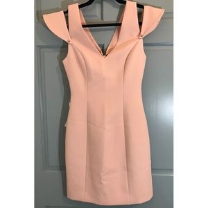 NWT BCBGMAXAZRIA Women’s Eve Crepe Cold Shoulder Mini Cocktail Dress